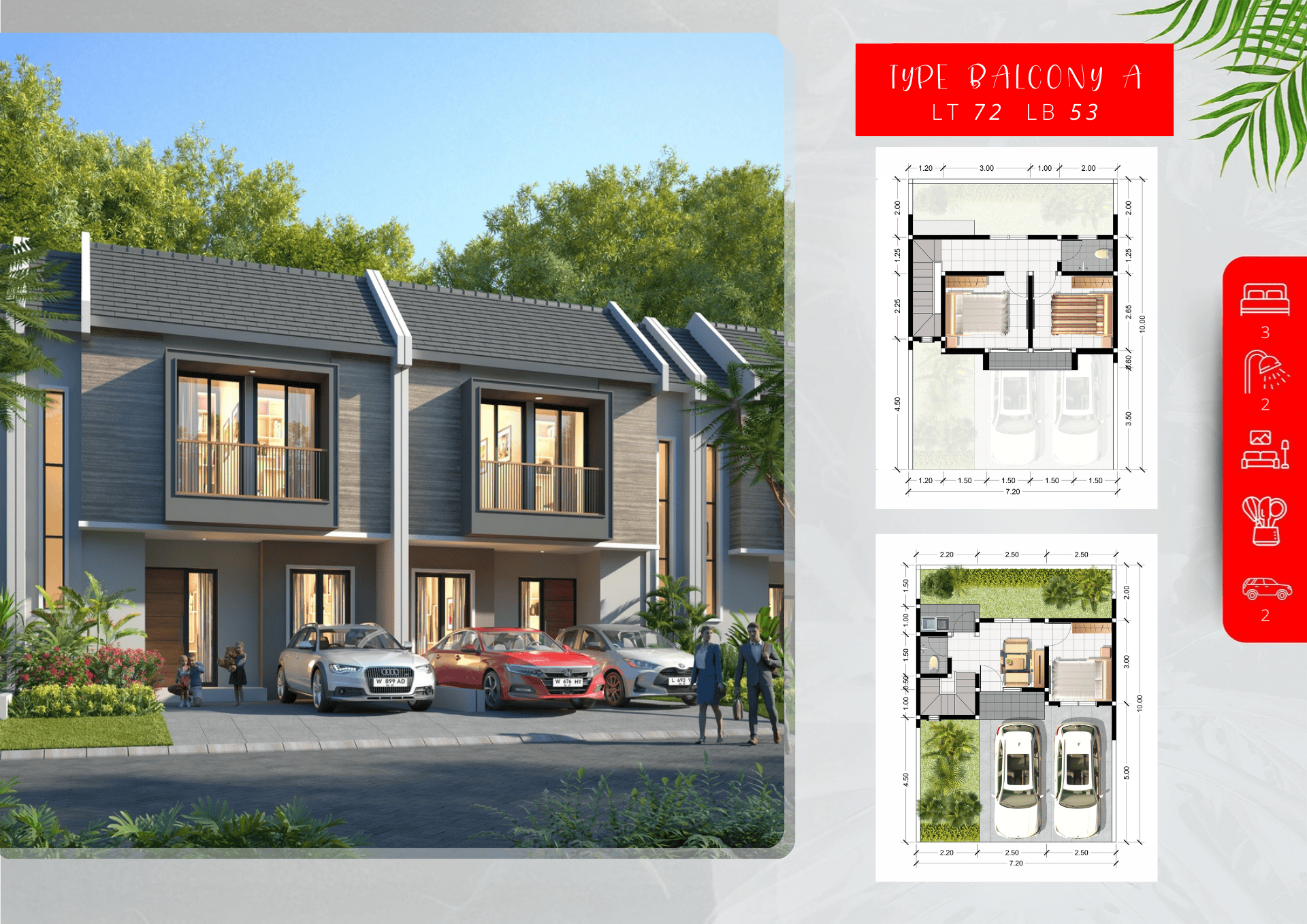 Cluster Herritage TYPE BALCONY A