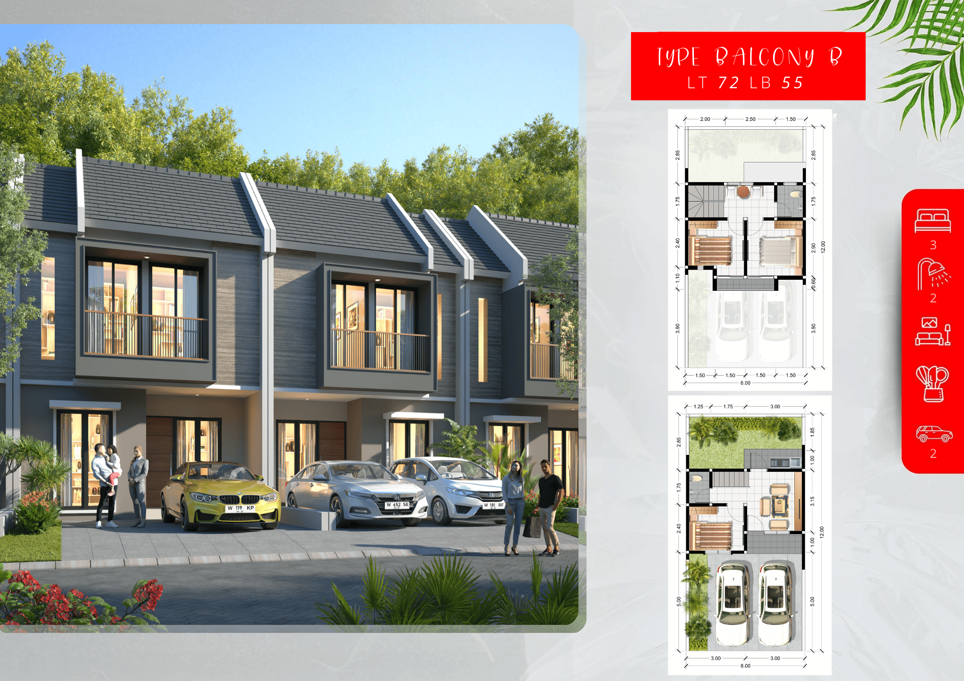 Cluster Herritage TYPE BALCONY B