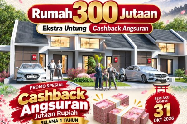 Promo Quality Harmony Krian Sidoarjo Oktober 2026 rumah 300 jutaan cashback angsuran 1 tahun